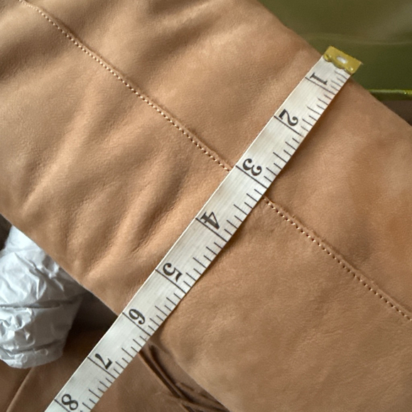 NWT Women’s Sam Edelman Tall Leather Fringe Boots Camel size 6.5 Taylan - Picture 14 of 15